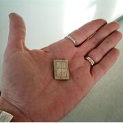 Miniature Byzantine icon box, Givati excavations, Jerusalem